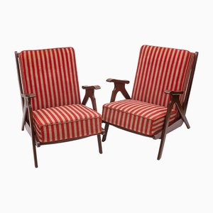 Vintage Lounge Chairs, 1940, Set of 2