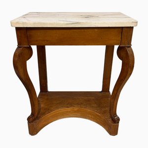 Petite Table Console avec Plateau en Marbre