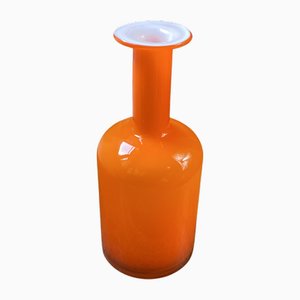 Vaso in vetro di Otto Brauer per Holmegaard, anni '60