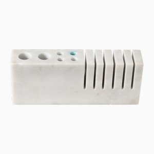 Carrara Marble Pen Holder from Fratelli Mannelli, 1970s