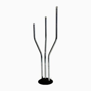 Tubular Chrome Frame Floor Lamp attributed to Goffredo Reggiani, 1970s