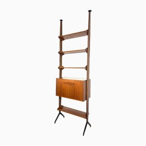 Vintage Bücherregal mit 1 Ablagefach, Italien, 1960er