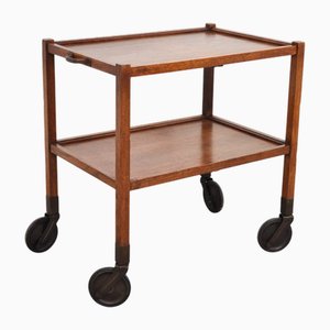 Vintage Serving Trolley in Oak, 1950s
