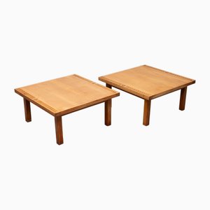 Maple Wood Coffee Tables, Holland, 1930s, Set of 2