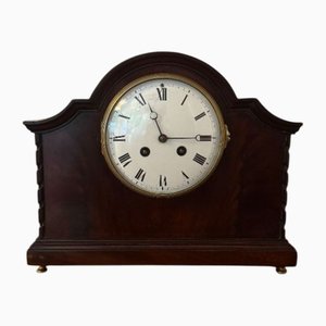 Antique Edwardian Mahogany Mantle Clock, 1900s