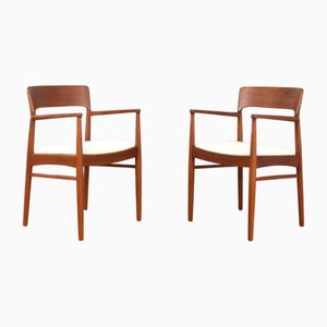 Danish Teak Dining Chairs by Henning Kjærnulf for Korup Stolefabrik, 1960s, Set of 4