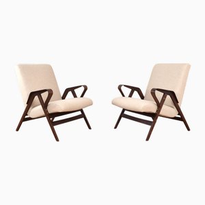 Mid-Century Lounge Chairs by František Jirák for Tatra, 1960s, Set of 2