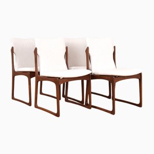 Sedie da pranzo Mid-Century moderne in teak di Vamdrup, Danimarca, anni '60, set di 4