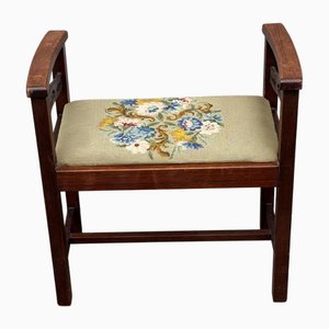 Antiker Holz Hocker, 1920er