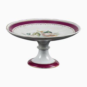 Ceramic Cake Stand with Floral Decoration from PW, Early 1900s