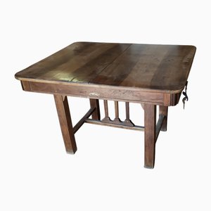 Art Nouveau Extendable Mahogany Table