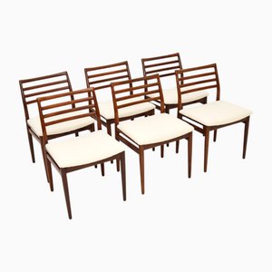 Vintage Danish Dining Chairs attributed to Erling Torvits for Sorø Stolefabrik, 1960s, Set of 6