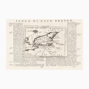 Karte von Cape Breton Island aus dem 17. Jahrhundert