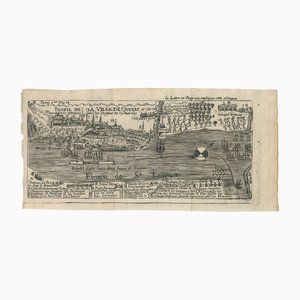 Plan des britischen Angriffs auf Quebec im Oktober 1690