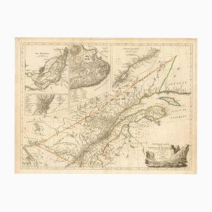 Carte de France de la vallée du Saint-Laurent