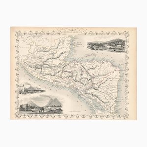 Karte von Mittelamerika mit Vignetten