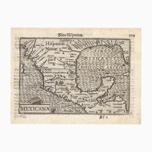 Early Edition Miniature Map of Mexico