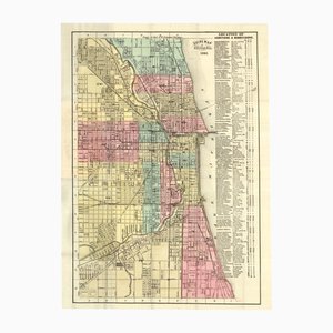Reiseführer für Chicago vor dem Großen Brand von 1871 im Taschenformat