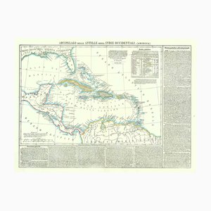 Carte des Antilles, XIXe siècle