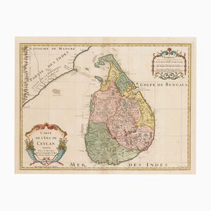Carte du Sri Lanka, 18e siècle