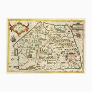 Karte von Sri Lanka aus dem 17. Jahrhundert