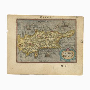 Carte Miniature de Chypre, 16e siècle