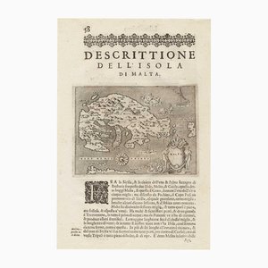 Frühe Karte der Insel Malta