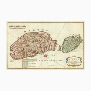 Carte Militaire de Malte, Milieu du 18ème Siècle