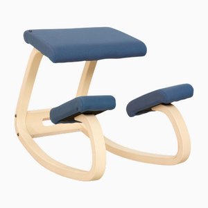 Blue Kneeling Chair in Fabric by Peter Opsvik for Variable