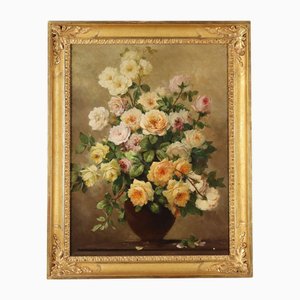 Composition with Roses, Untitled, Oil on Canvas