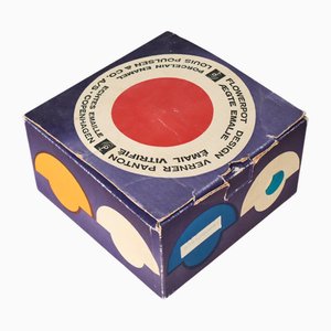 Lámpara colgante en forma de maceta danesa moderna atribuida a Verner Panton, 1968