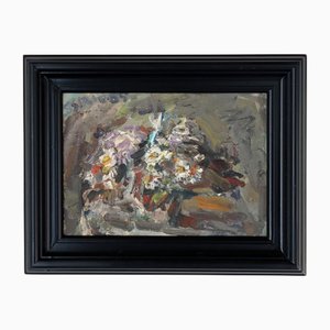 Sirio Salimbeni, Pratoline, 1960s, Oil, Framed