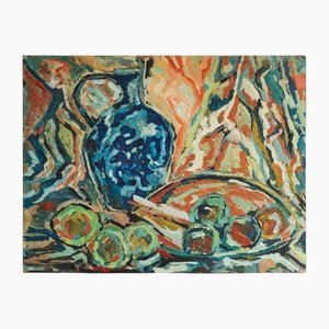 Modernist Scene, Oil on Board, 1960s