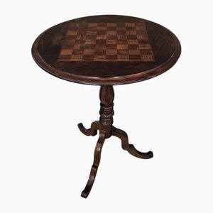 Neoclassical Italian Walnut Inlay Game Table, 1970s
