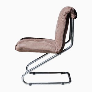 Chaises Bauhaus avec Structure en Acier Tubulaire, 1970s, Set de 4