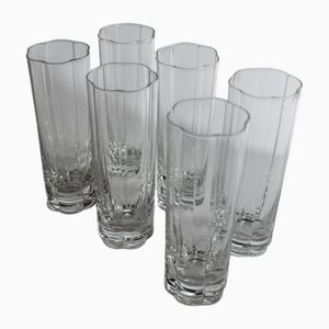 Vintage Drinking Glasses, 1980s, Set of 6