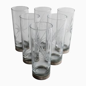 Vintage Italian Drinking Glasses, 1960s, Set of 6