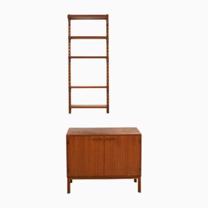 Schrank- und Regalsystem von Kai Kristiansen für FM Møbler, 1960er, 2er Set