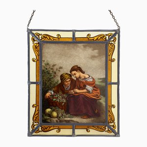 After Bartolomé Esteban Murillo, Figures, 1890s-1910s, Stained Glass Panel