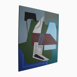 Bodasca, Clarity Blue Tone Abstract, 2025, Acrylic on Canvas