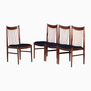Rosewood Model 422 Dining Chairs by Arne Vodder for Sibast Møbler, 1960s, Set of 4