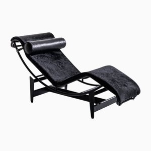 Cowhide LC4 Chaise Lounge by Le Corbusier for Cassina, 1988