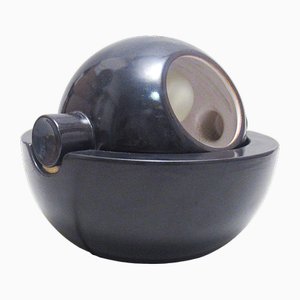 Lampada brutalista in ceramica di Franco Bucci per Laboratorio Pesaro, anni '70