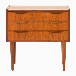 Cajonera danesa pequeña de teca, años 60