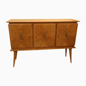 Sycamore 3-Compartment Sideboard, 1950s