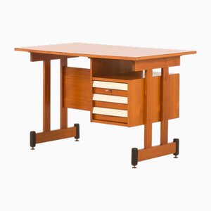 Scrivania Mid-Century moderna in teak, Italia, anni '60