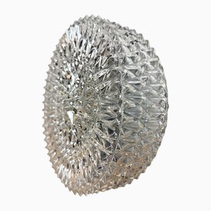 Vintage Glass Wall Light from Elektroinstala, 1970s