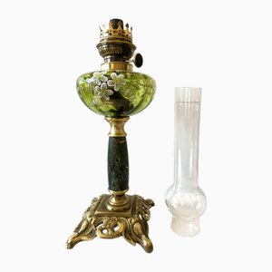 Lampada a olio antica di Hugo Schneider per Hasag, Germania, fine XIX secolo