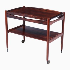 Mid-Century Danish Rosewood Drinks Trolley, 1960s