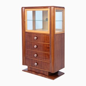Art Deco Display Cabinet in Indian Rosewood, 1930s